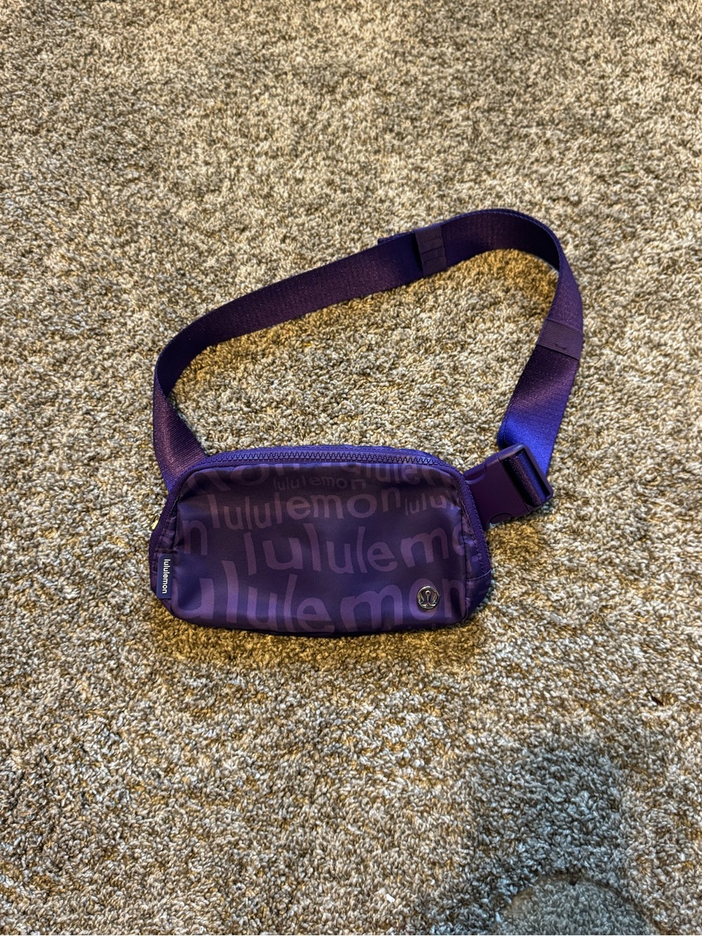 lululemon athletica Deep Purple Logo Belt Bag